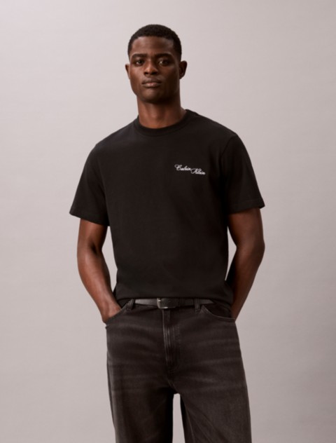 Мужские футболки Calvin Klein Embroidered Calligraphy Easy Tee
