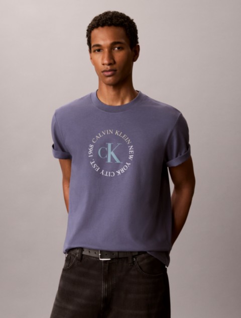 Мужские футболки Calvin Klein Circle Logo Monogram Graphic Tee