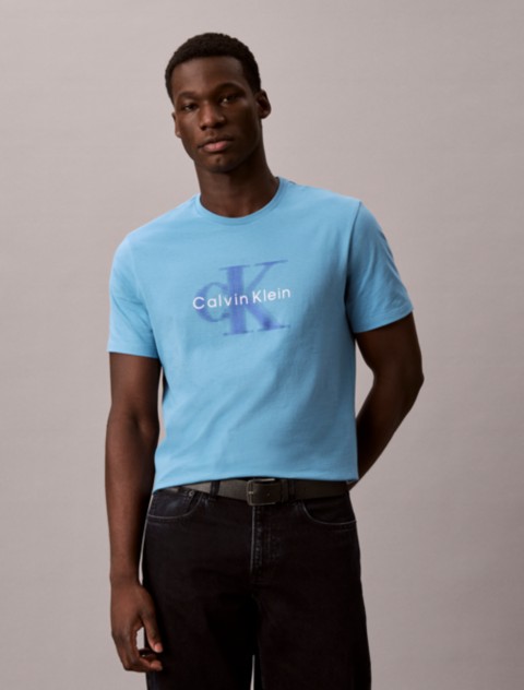 Мужские футболки Calvin Klein Motion Blur Monologo Tee
