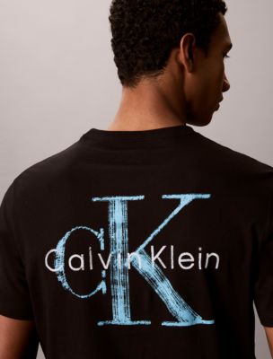 Мужские футболки Calvin Klein Brushstroke Monologo Graphic Tee — фото 2