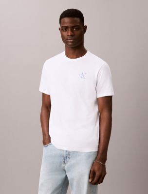 Brushstroke Monologo Graphic Tee, Bright White