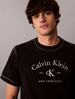 Мужские футболки Calvin Klein Varsity Logo Washed Easy Tee — фото 2