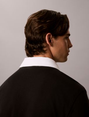 Мужские рубашки Calvin Klein Contrast Collar Rugby Polo Shirt — фото 6