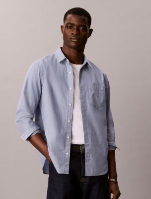 End-On-End Washed Classic Shirt, Estate Blue