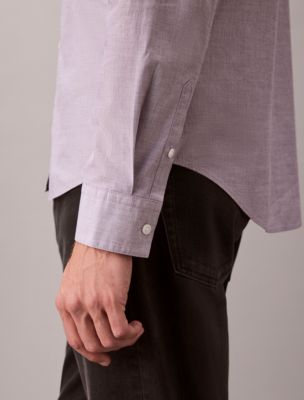 Мужская рубашка Calvin Klein End-On-End Washed Classic, цвет: Crown Jewel — фото 5