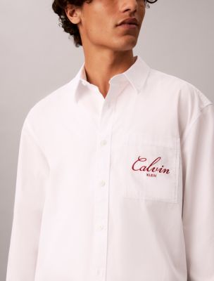Script Logo Graphic Relaxed Button-Down Shirt - thumbnail 4