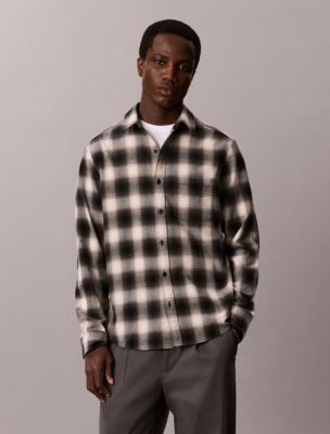 Мужские рубашки Calvin Klein Plaid Flannel Classic Shirt — фото 2
