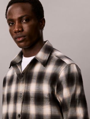 Мужские рубашки Calvin Klein Plaid Flannel Classic Shirt — фото 3