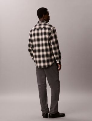 Мужские рубашки Calvin Klein Plaid Flannel Classic Shirt — фото 5