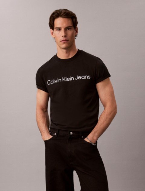 Мужские футболки Calvin Klein Slim Stretch Calvin Klein Logo Tee