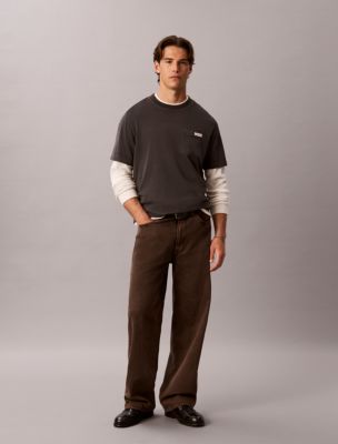 Мужские футболки Calvin Klein Garment-Dyed Pocket T-Shirt — фото 2
