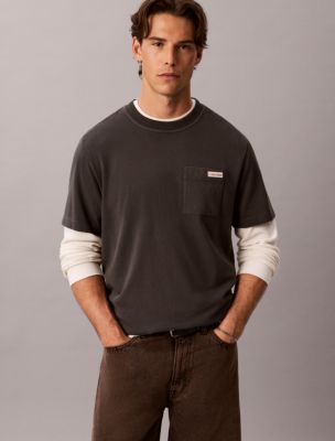 Мужские футболки Calvin Klein Garment-Dyed Pocket T-Shirt — фото 5