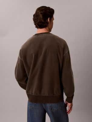 Мужские худи Calvin Klein Terry Logo Graphic Relaxed Sweatshirt — фото 5