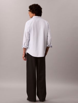 Мужские брюки Calvin Klein Double Knit Wide Leg Pants — фото 2