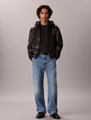 Мужская футболка Calvin Klein Arch Logo Applique, цвет: Чёрный — фото 3