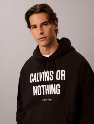 Мужские худи Calvin Klein Terry Calvins Or Nothing Graphic Relaxed — фото 3