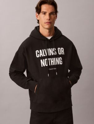Мужские худи Calvin Klein Terry Calvins Or Nothing Graphic Relaxed — фото 5