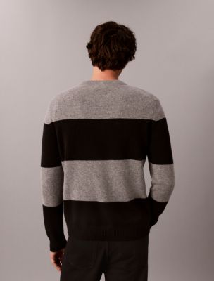 Мужские свитеры Calvin Klein Merino Striped Calvin Logo Sweater — фото 3