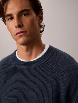 Мужские свитеры Calvin Klein Wool Blend Ribbed Sweater — фото 2
