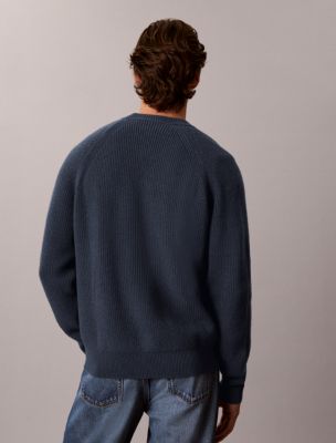 Мужские свитеры Calvin Klein Wool Blend Ribbed Sweater — фото 4