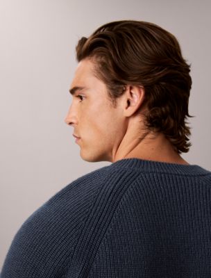 Мужские свитеры Calvin Klein Wool Blend Ribbed Sweater — фото 5