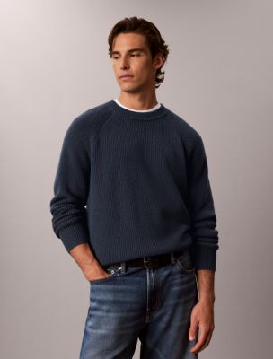 Мужские свитеры Calvin Klein Wool Blend Ribbed Sweater — фото 6