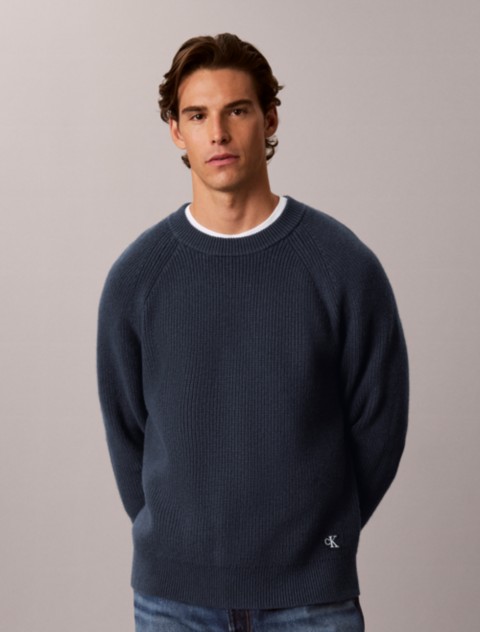 Мужские свитеры Calvin Klein Wool Blend Ribbed Sweater