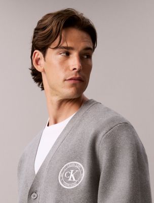 Мужские кардиганы Calvin Klein Varsity Logo Cardigan Sweater — фото 2