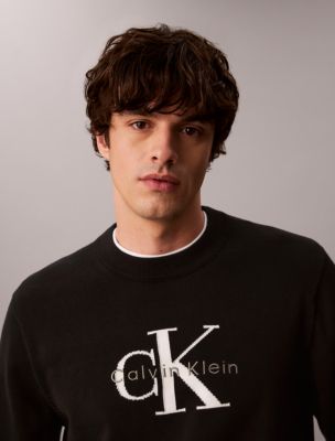 Мужские свитеры Calvin Klein Cotton Monologo Graphic Relaxed Sweater — фото 2
