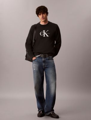 Мужские свитеры Calvin Klein Cotton Monologo Graphic Relaxed Sweater — фото 3