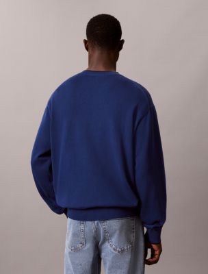 Мужские свитеры Calvin Klein Smooth Cotton Tipped Crewneck Sweater — фото 2