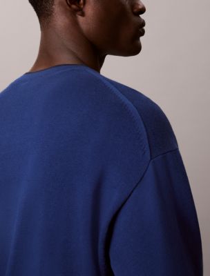 Мужские свитеры Calvin Klein Smooth Cotton Tipped Crewneck Sweater — фото 3