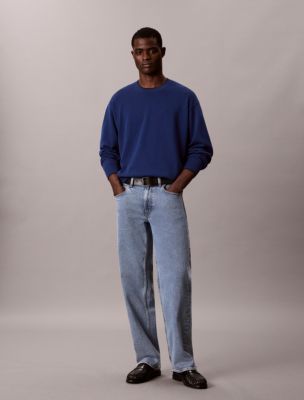 Мужские свитеры Calvin Klein Smooth Cotton Tipped Crewneck Sweater — фото 4