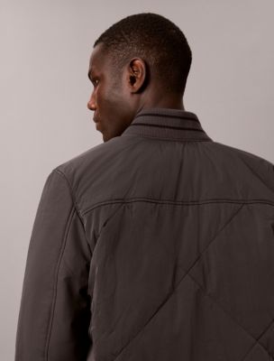 Мужские куртки Calvin Klein Mixed Media Varsity Bomber Jacket — фото 2