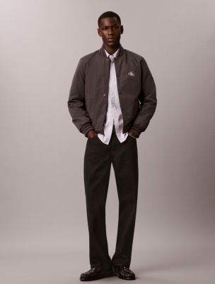 Мужские куртки Calvin Klein Mixed Media Varsity Bomber Jacket — фото 3
