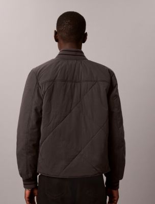 Мужские куртки Calvin Klein Mixed Media Varsity Bomber Jacket — фото 5