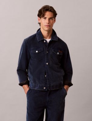 Washed Corduroy Trucker Jacket, Pageant Blue