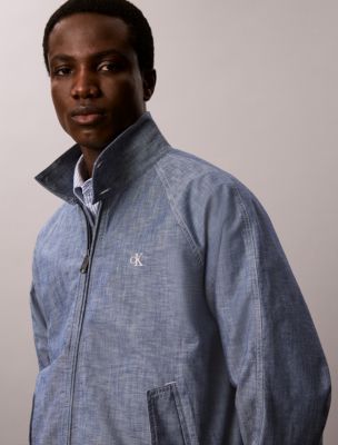Мужские куртки Calvin Klein Lightweight Chambray Raglan Jacket — фото 2