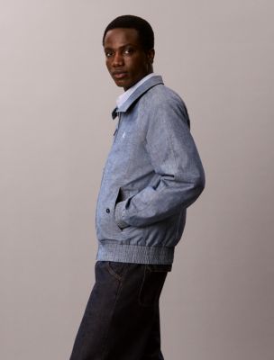 Мужские куртки Calvin Klein Lightweight Chambray Raglan Jacket — фото 5