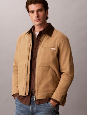 Cotton Canvas Workwear Jacket, Tigers Eye