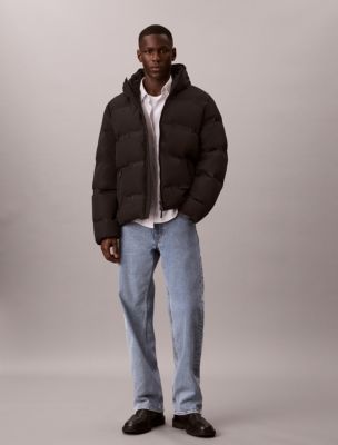 Мужская куртка Calvin Klein Relaxed Logo Down Puffer, цвет: Чёрный — фото 2