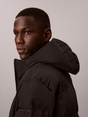 Мужская куртка Calvin Klein Relaxed Logo Down Puffer, цвет: Чёрный — фото 3