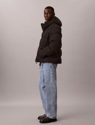 Мужская куртка Calvin Klein Relaxed Logo Down Puffer, цвет: Чёрный — фото 6