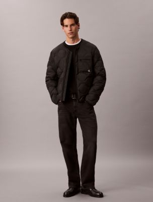 Featherweight Nylon Puffer Jacket, Black