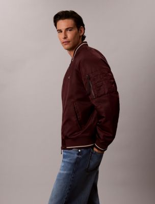 Мужские куртки Calvin Klein Nylon Tipped Bomber Jacket — фото 4