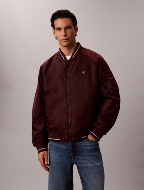 Мужские куртки Calvin Klein Nylon Tipped Bomber Jacket