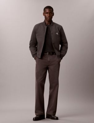 Baggy Chino Pants, Black Oyster