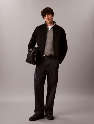Baggy Utility Cotton Twill Cargo Pants, Dark Sapphire