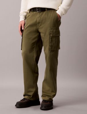 Мужские брюки Calvin Klein Baggy Utility Cotton Twill Cargo Pants — фото 2