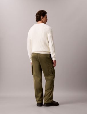 Мужские брюки Calvin Klein Baggy Utility Cotton Twill Cargo Pants — фото 4